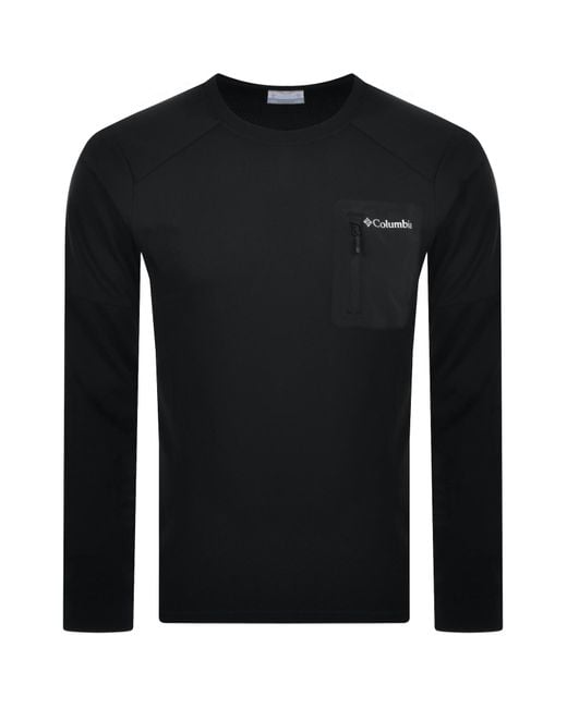 Columbia Black Long Sleeved Tech T Shirt for men