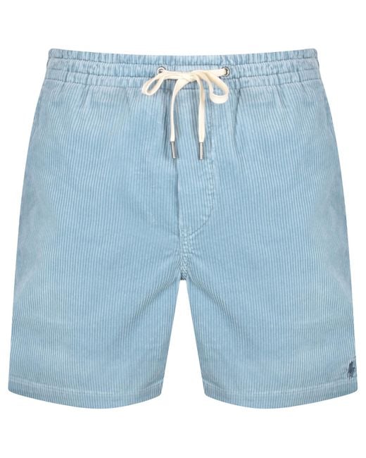 Ralph Lauren Blue Corduroy Shorts for men
