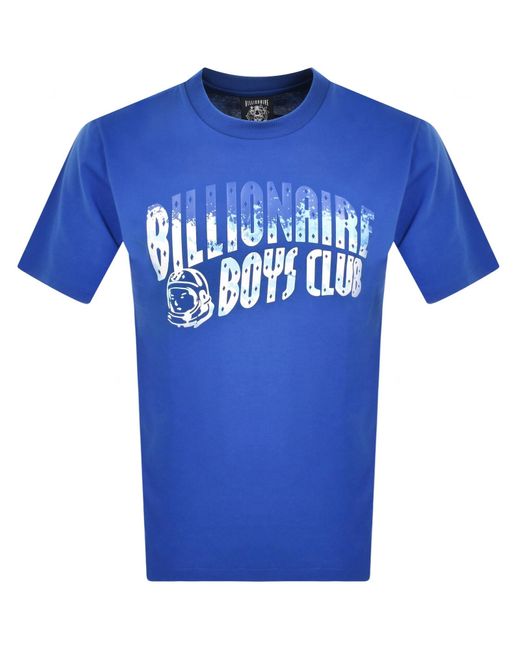 BBCICECREAM Blue Wave Arch Logo T Shirt for men