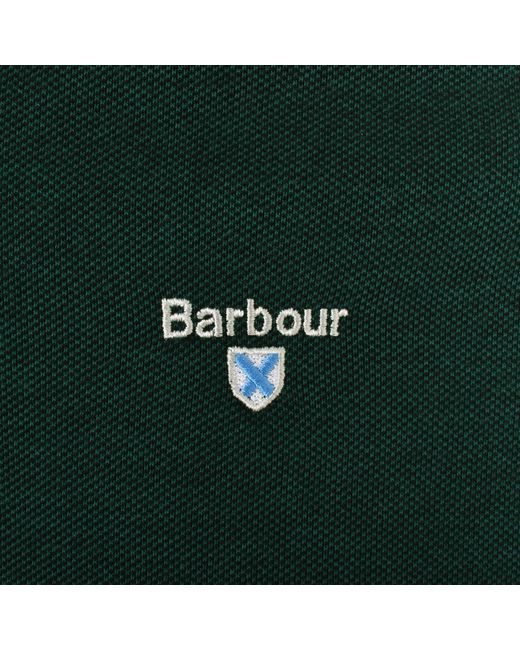 Barbour Green Sports Mix Polo T Shirt for men