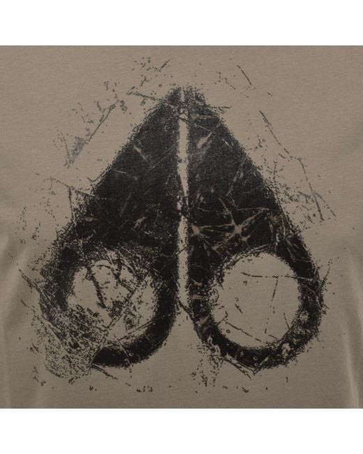 Moose Knuckles Gray Icebreak Logo T Shirt for men