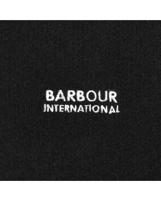 Barbour Black Knitted Sweatshirt for men