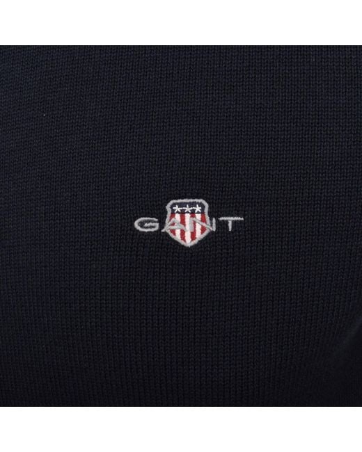 Gant Blue Original Full Zip Sweatshirt for men