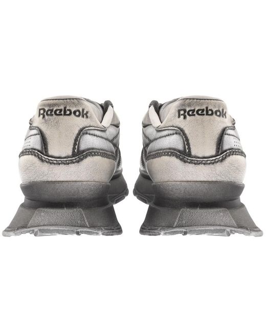 Reebok Gray Classic Leather Trainers for men