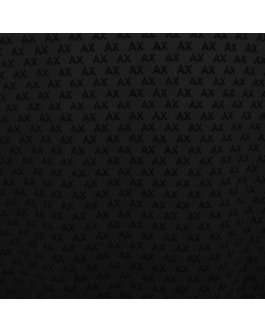 ARMANI EXCHANGE Black Logo Hoodie for men