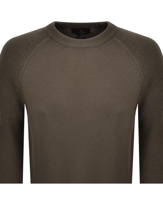 Belstaff Gray Aspect Knit Jumper for men
