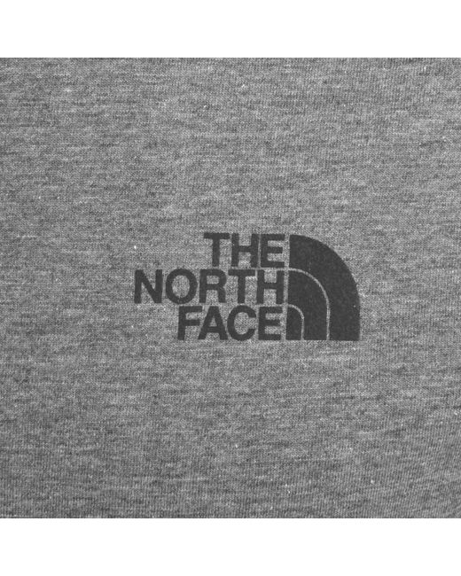 The North Face Gray Simple Dome T Shirt for men