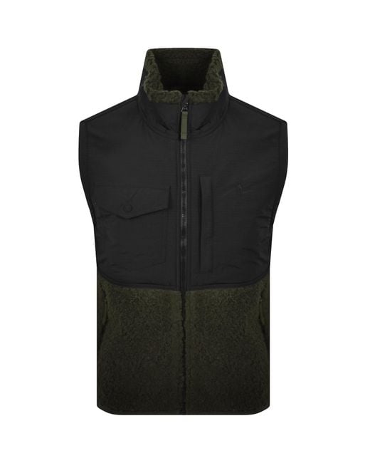 Ralph Lauren Black Full Zip Gilet for men
