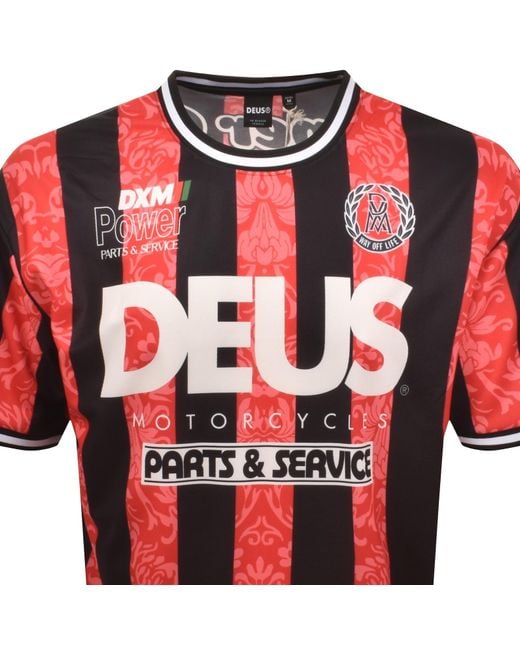 Deus Ex Machina Red Nouveau Moto T Shirt for men