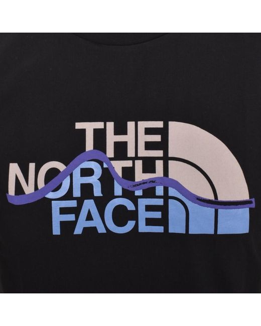 The North Face Black Mountain Line T Shirt for men