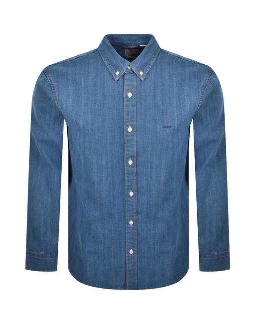 Levi's Blue Authentic Button Down Shirt for men