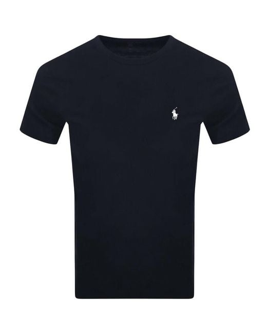 Ralph Lauren Blue Crew Neck T Shirt for men