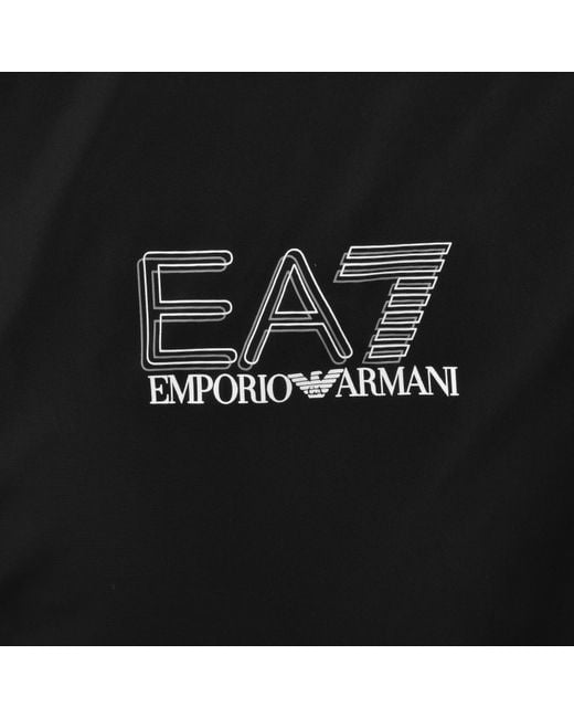 EA7 Black Emporio Armani Logo Jacket for men