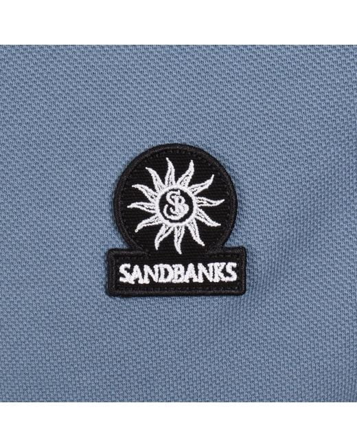 Sandbanks Blue Badge Logo Polo T Shirt for men