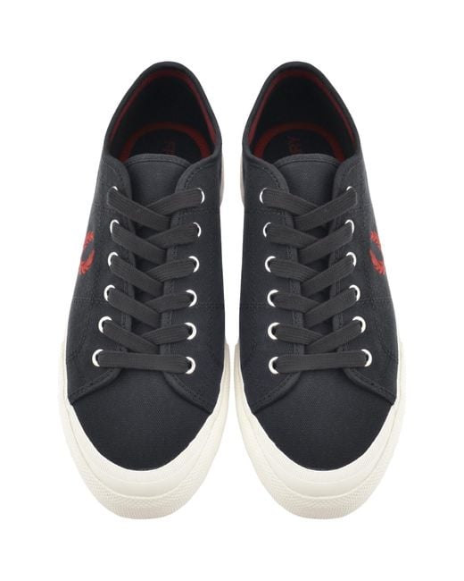Fred Perry Blue B708 Canvas Trainers for men