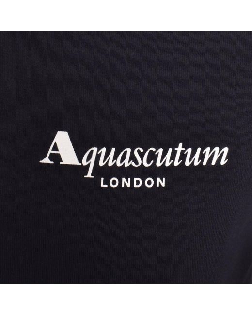 Aquascutum Blue London Full Zip Hoodie for men