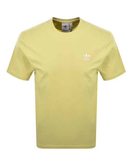 Adidas Originals Yellow Loose T Shirt for men