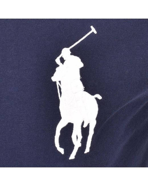 Ralph Lauren Blue Crew Neck Slim Fit T Shirt for men