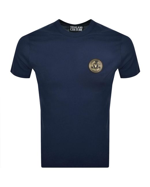 Versace Jeans Blue Couture Patch T Shirt for men