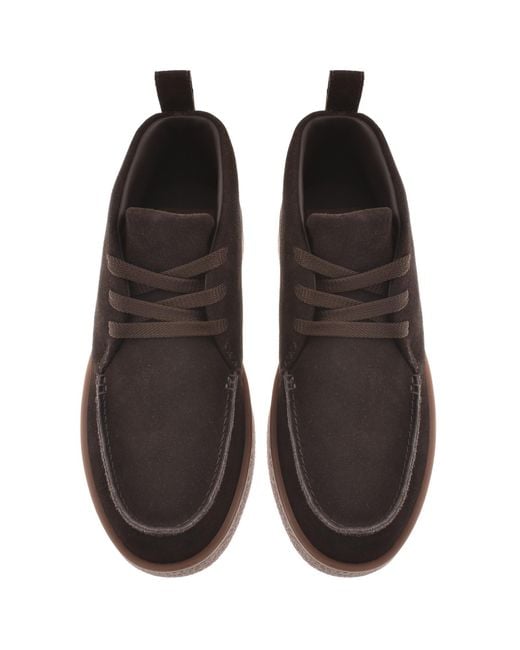 Lacoste Brown Baseshot Chukka Trainers for men