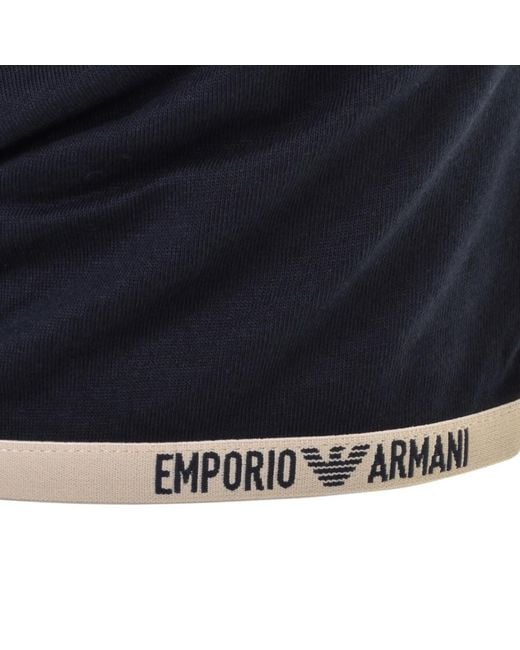 Armani Blue Emporio Lounge T Shirt for men