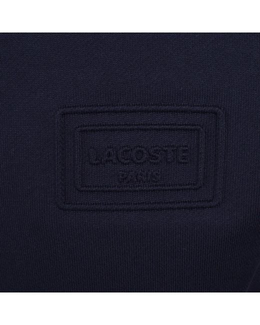 Lacoste Blue Quarter Zip Sweatshirt for men