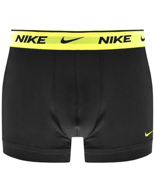 Nike Black Logo 3 Pack Trunks for men