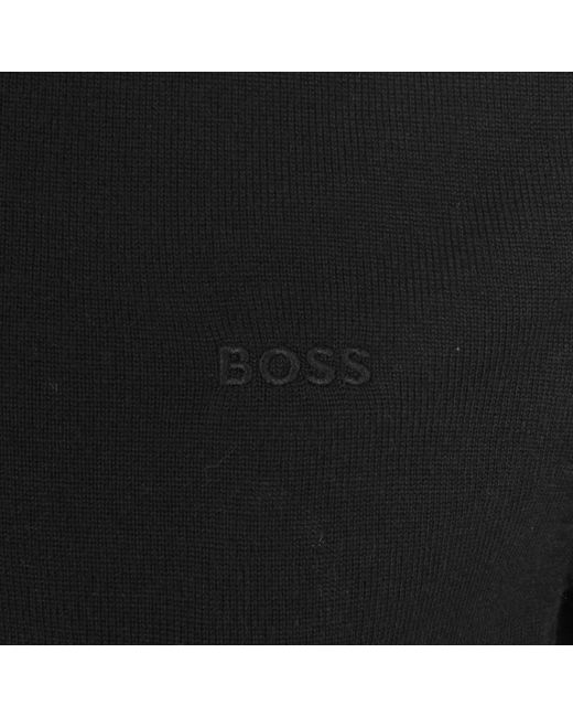 Boss Black Boss Avac Knit Polo Jumper for men