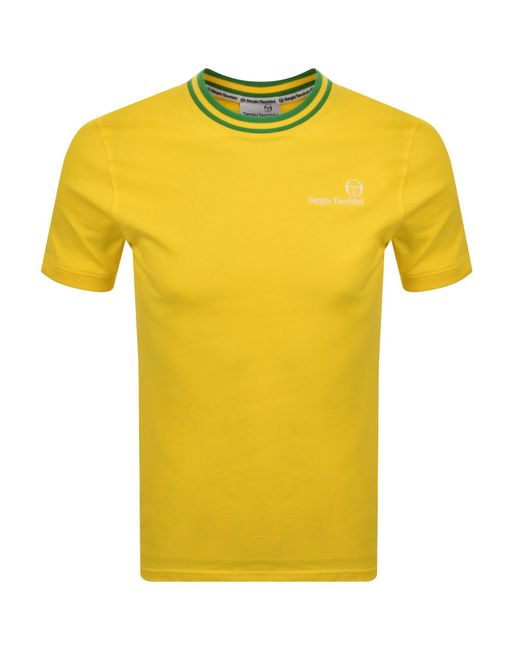 Sergio Tacchini Yellow Rainer Fc T Shirt for men