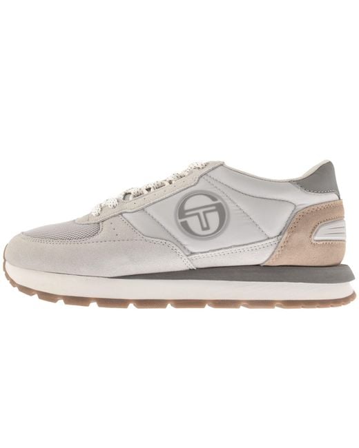 Sergio Tacchini White Venezia Trainers Light Ice for men