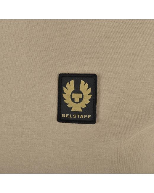Belstaff Natural Featherweight Logo T Shirt Dark Sand for men