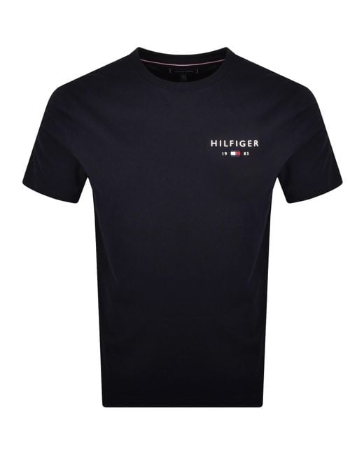 Tommy Hilfiger Blue Logo Brand Love T Shirt for men