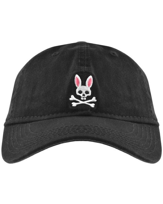 Psycho Bunny Black Baseball Cap for men