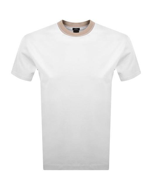 BOSS BUSINESS White Boss H Tessler 199 Jersey T Shirt for men