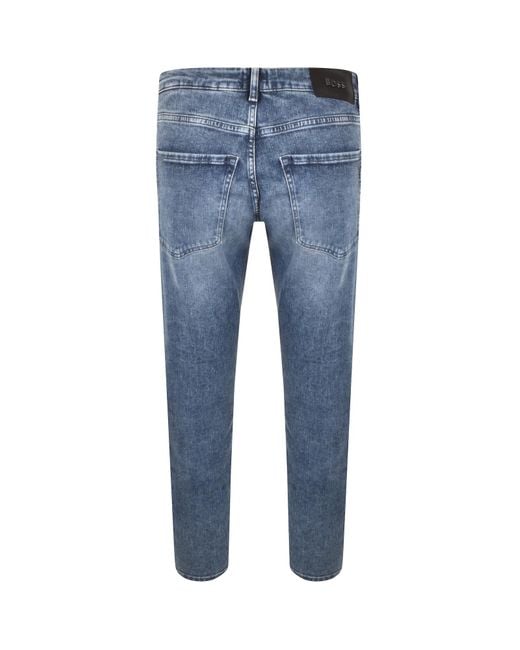 BOSS BUSINESS Blue Boss H Delaware Slim Fit Jeans for men