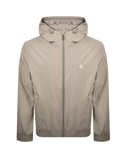 Calvin Klein Gray Jeans Harrington Jacket for men