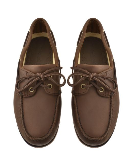 Timberland Brown Classic Boat Shoes for men