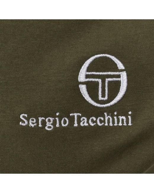 Sergio Tacchini Green Felton T Shirt for men