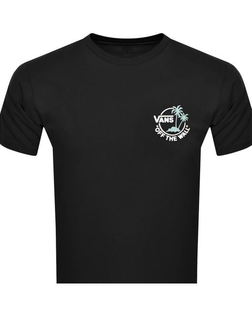 Vans Black Mini Dual Palm T Shirt for men