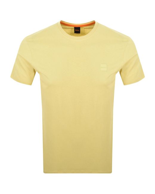 Boss Yellow Boss Tales T Shirt Open for men