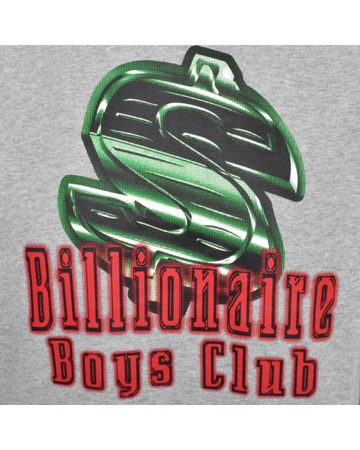BBCICECREAM Gray Billionaire Boys Dollar Sign Logo Hoodie for men
