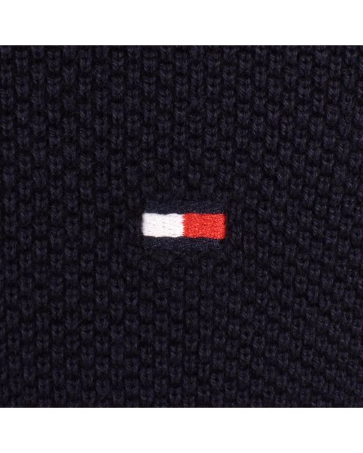 Tommy Hilfiger Blue Tipped Knit Tee for men