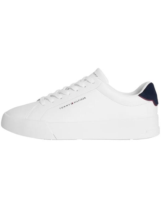 Tommy Hilfiger White Court Trainers for men