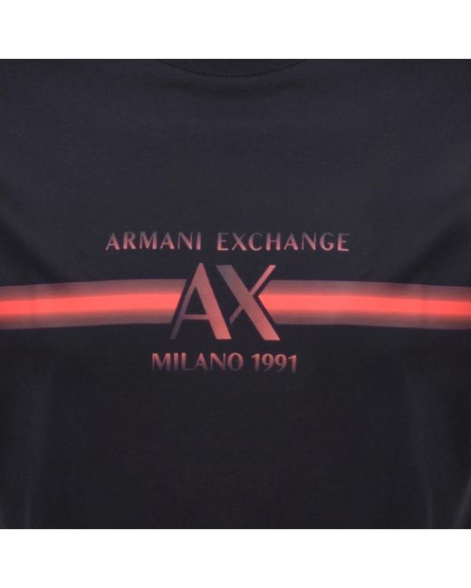 ARMANI EXCHANGE Black T Shirt for men