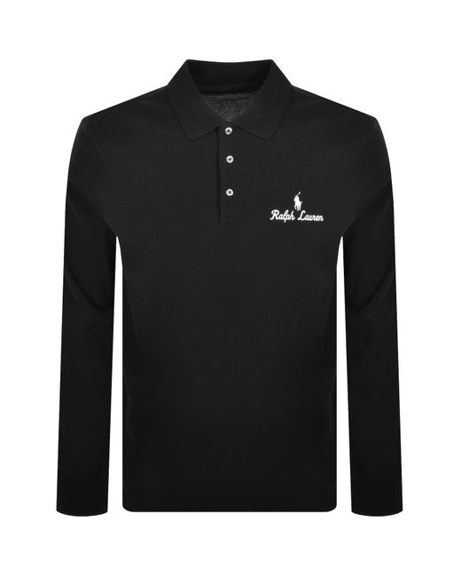 Ralph Lauren Black Classic Fit Polo T Shirt for men