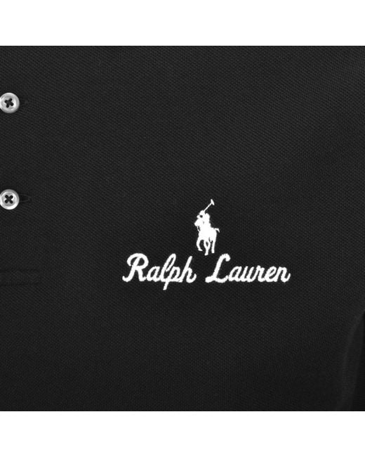 Ralph Lauren Black Classic Fit Polo T Shirt for men