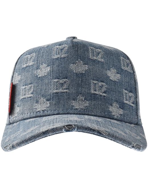 DSquared² Blue Denim Baseball Cap for men