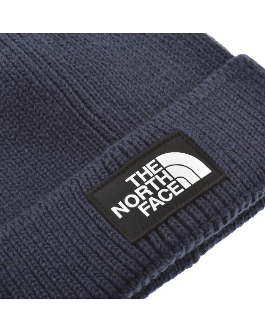 The North Face Blue Pom Logo Beanie Hat for men