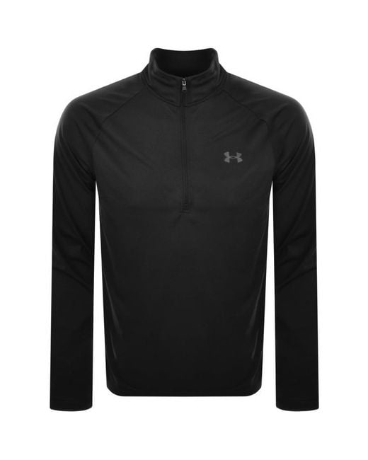 Under Armour Black Tech Half Zip Sweatshirt for men