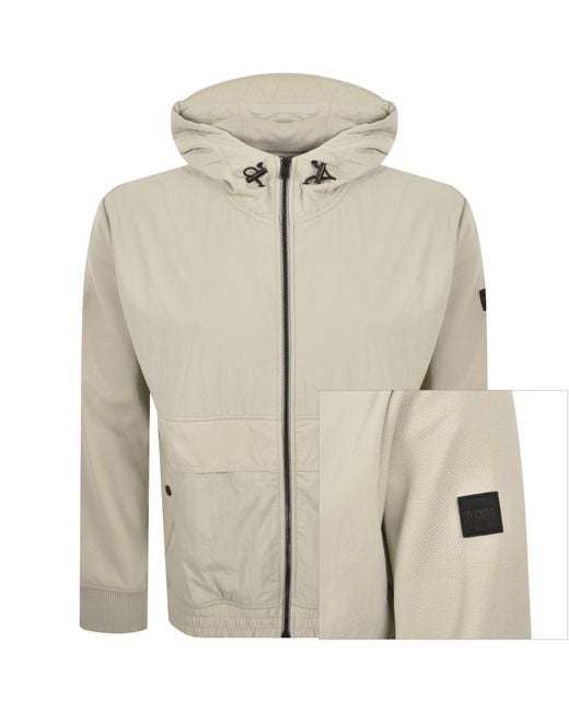 Boss Natural Boss Ze Full Zip Hoodie for men